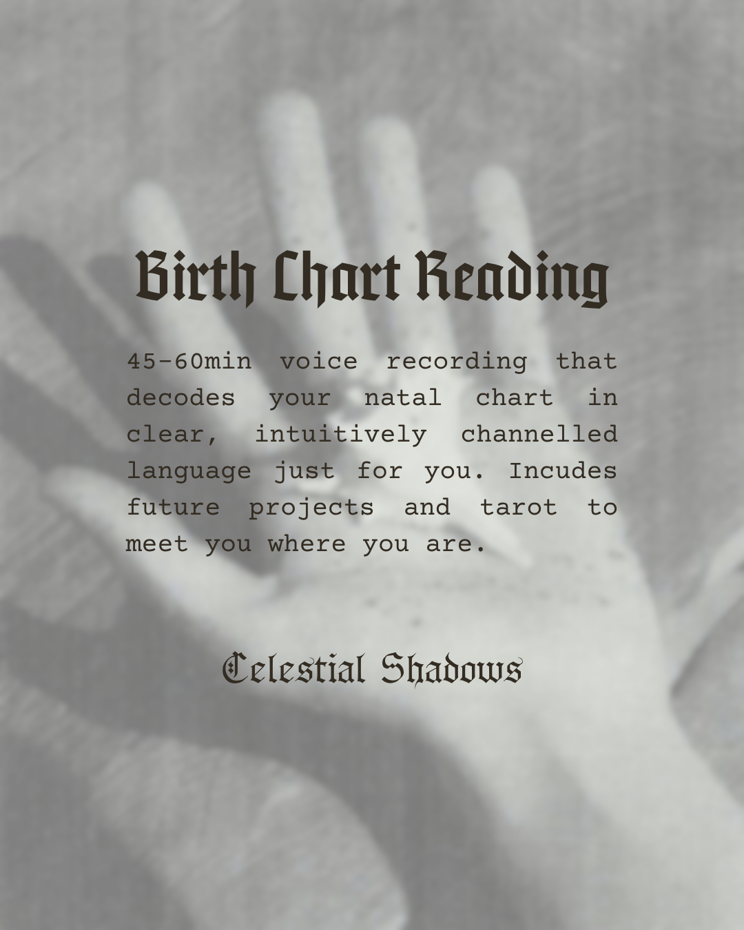 ✧ Birth Chart Reading ✧