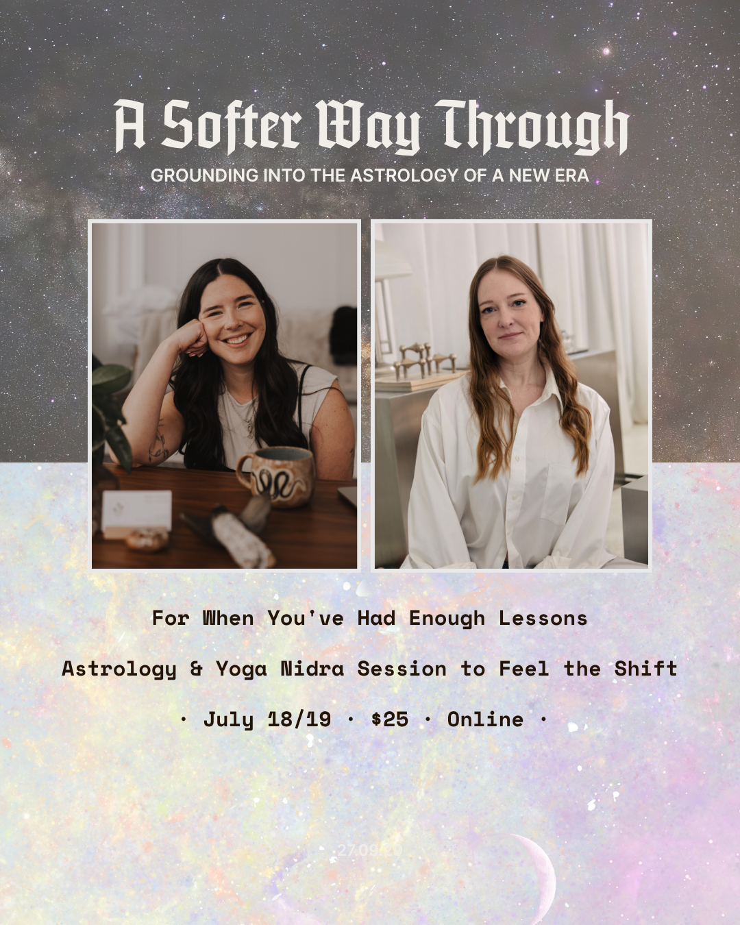 A Softer Way Through - Astrology and Yoga Nidra Event